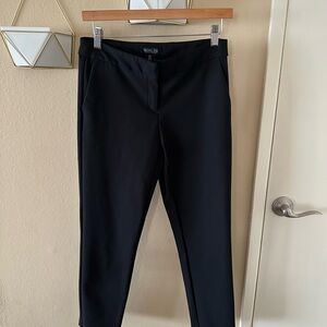 Rachel Zoe medium rise stretch Black work Pants with pockets size 4